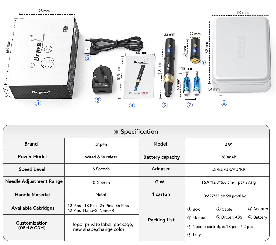 Dr. Pen A8S Microneedling Pen