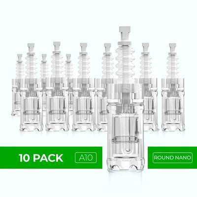 Dr. Pen A10 Cartridges Square Nano Pin Type - 10 Pack
