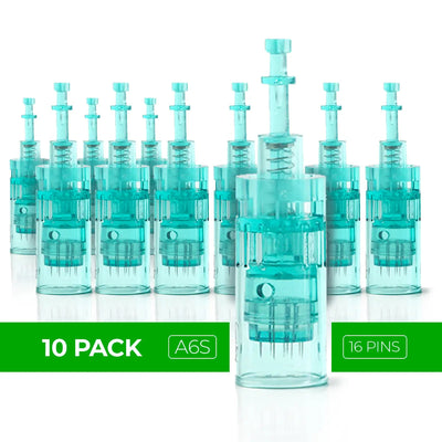 Dr. Pen A6S Cartridges Square Nano Pin Type - 10 Pack