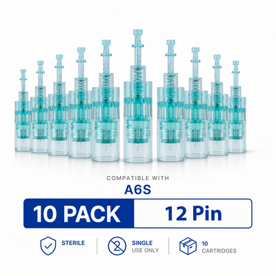 Dr. Pen A6S Cartridges 12 Pin - 10 Pack