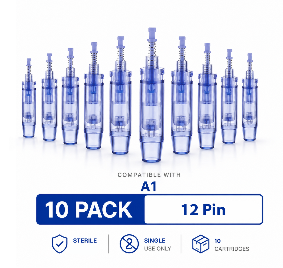 Dr. Pen A1 Cartridges 12 Pin - 10 Pack