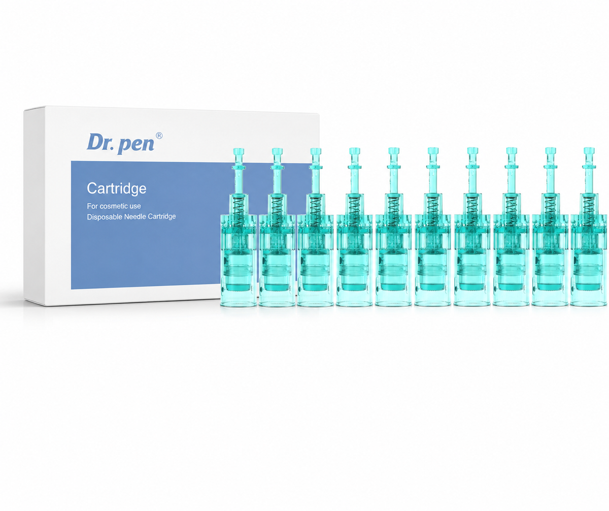 Dr. Pen A6S Cartridges Round Nano Pin Type - 10 Pack