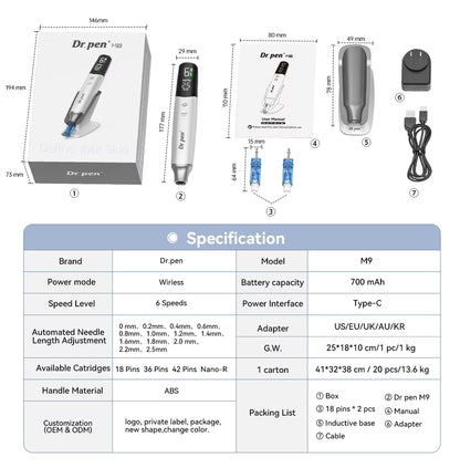 Dr. Pen M9 Microneedling Pen
