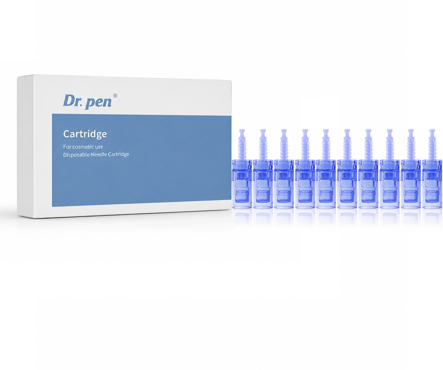 Dr. Pen A6 Cartridges Square Nano Pin Type - 10 Pack