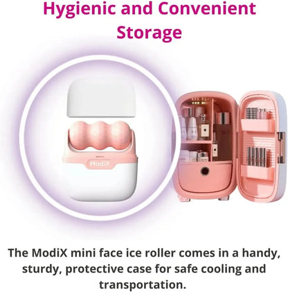 Travel Pink Ice Roller - Skin Care Tools Set