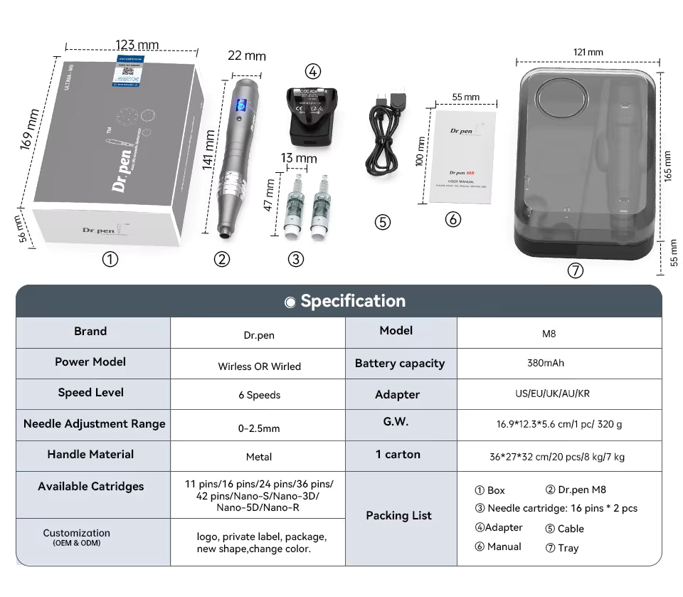 Dr. Pen M8 Microneedling Pen
