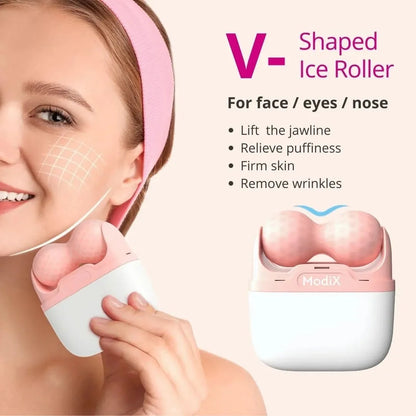 Travel Pink Ice Roller - Skin Care Tools Set