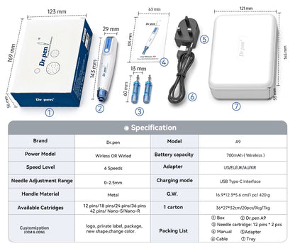 Dr. Pen A9 Microneedling Pen
