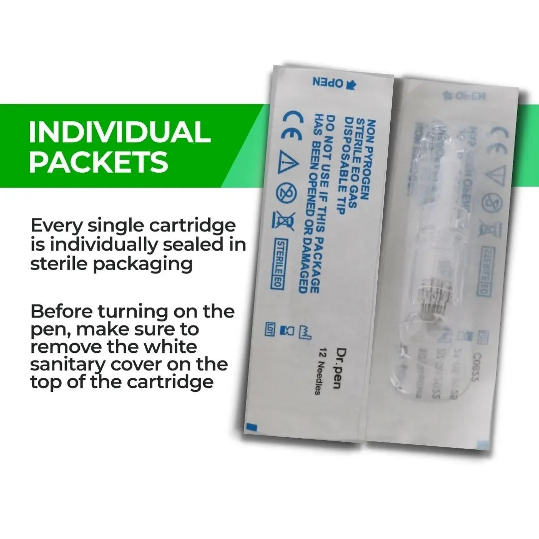 Dr. Pen A10 Cartridges 12 Pin - 10 Pack