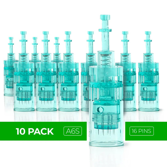 Dr. Pen A6S Cartridges Square Nano Pin Type - 10 Pack