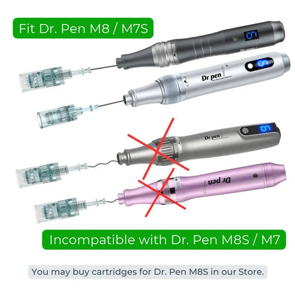 Dr. Pen M8 Cartridges Round Nano Pin Type - 10 Pack