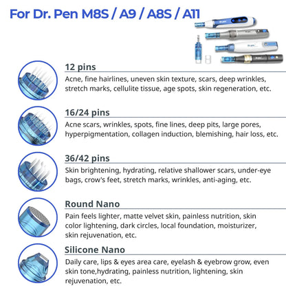 Dr. Pen M8S Cartridges 42 Pin  - 10 Pack